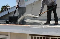 Poling flat roofing repair