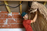 Poling tapered roof insulation